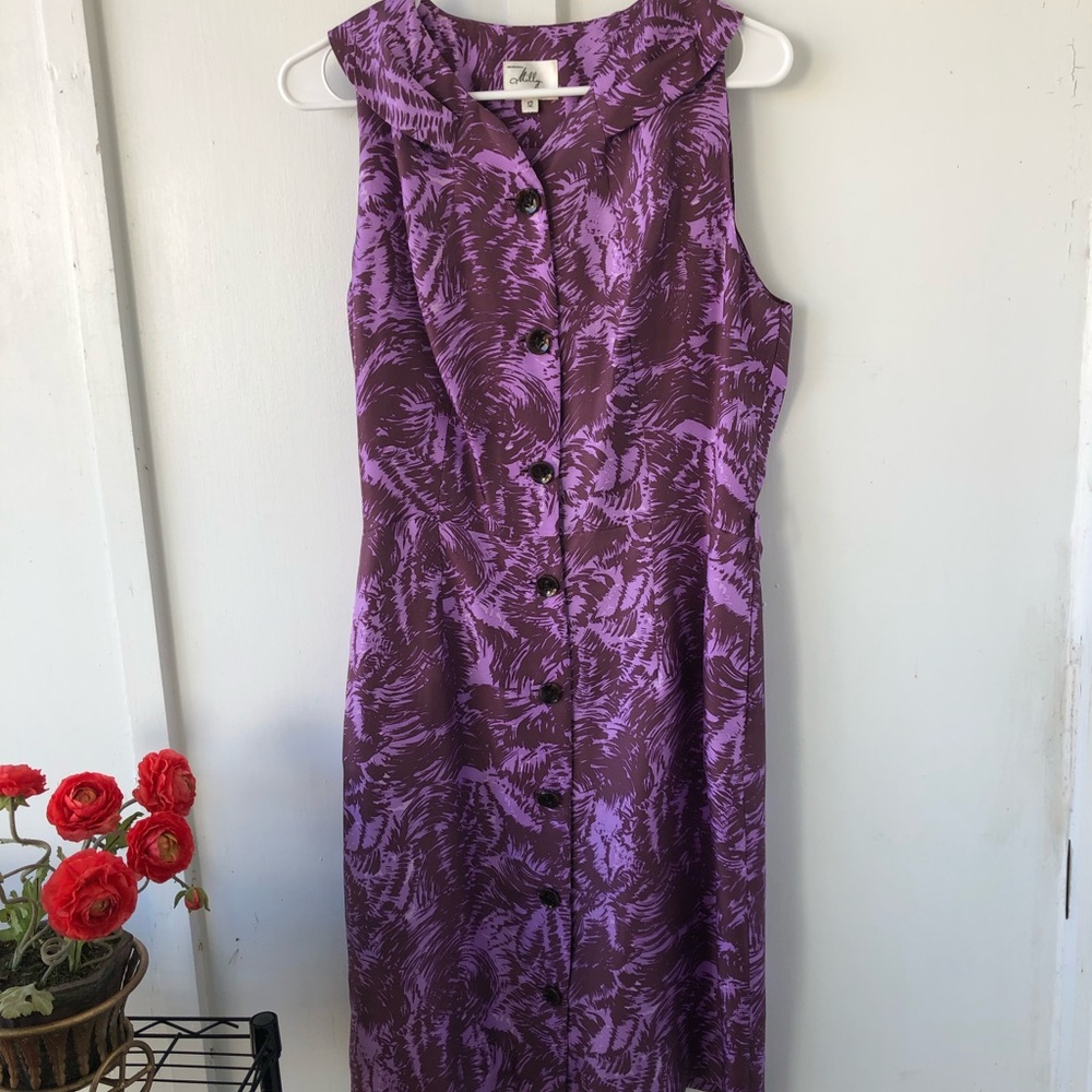 Vintage Milly of New York  Silk  Dress Size 12
